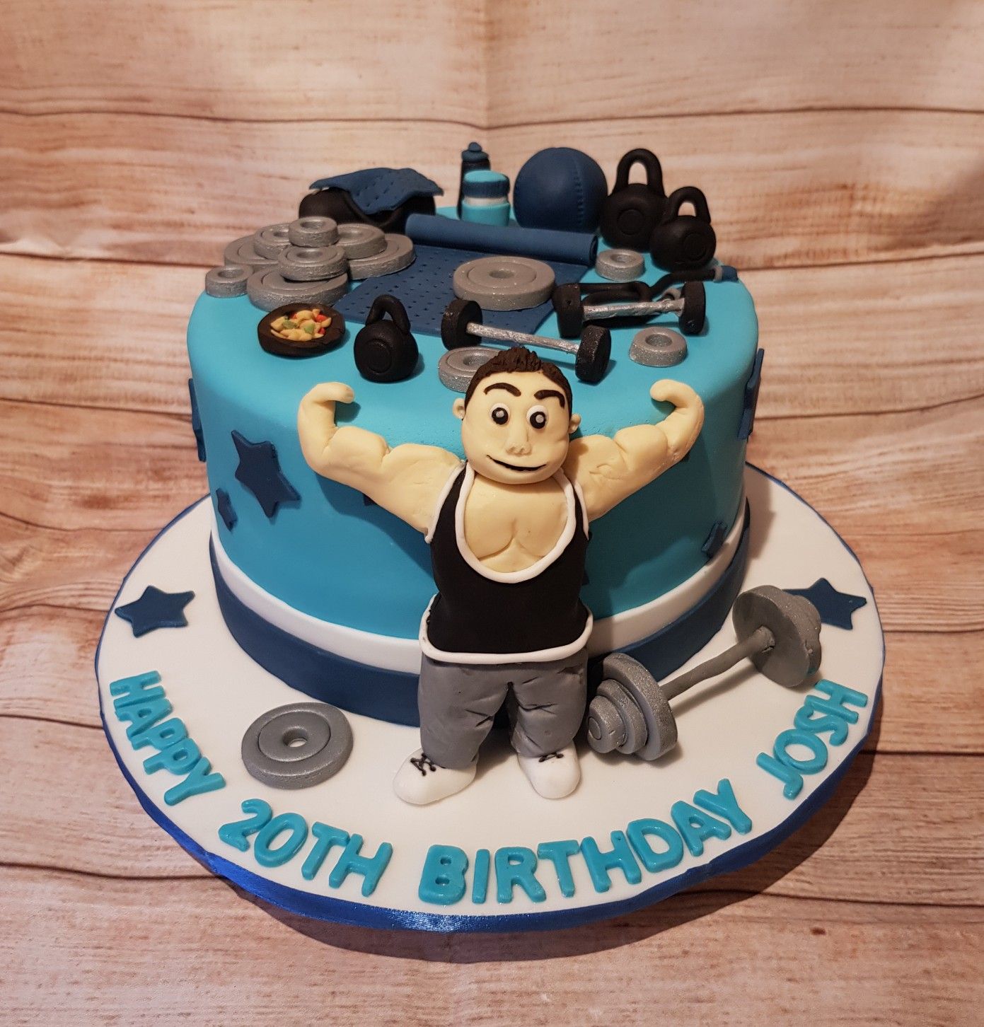 Bodybuilding Decorated Cake