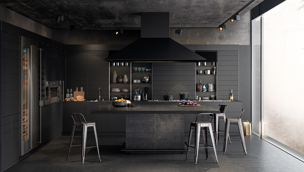 Black Kitchen Decoration