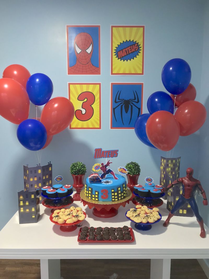 Modelos de Decoracao Do Homem Aranha Simples