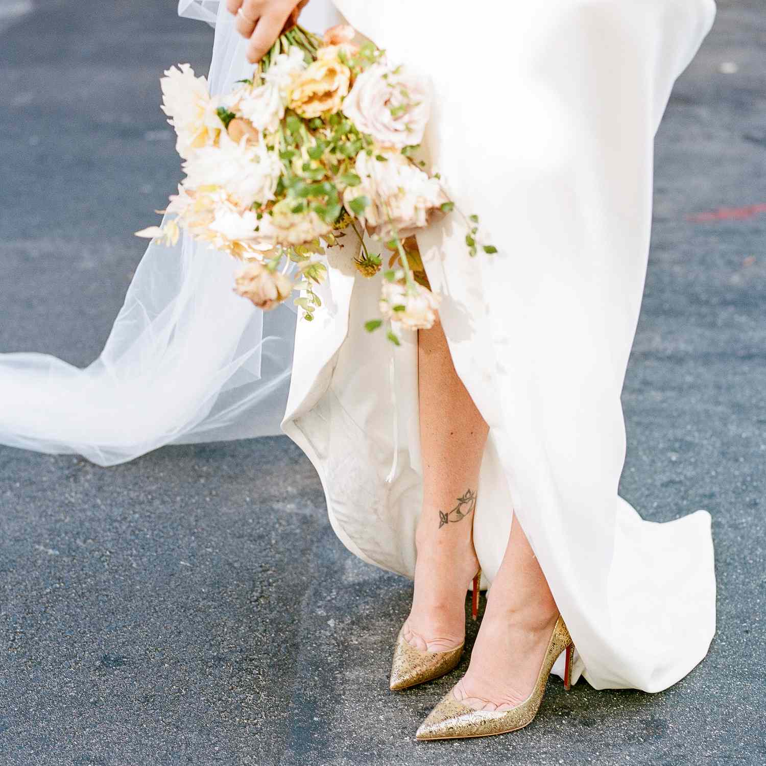 Fashion Look with bridal shoes