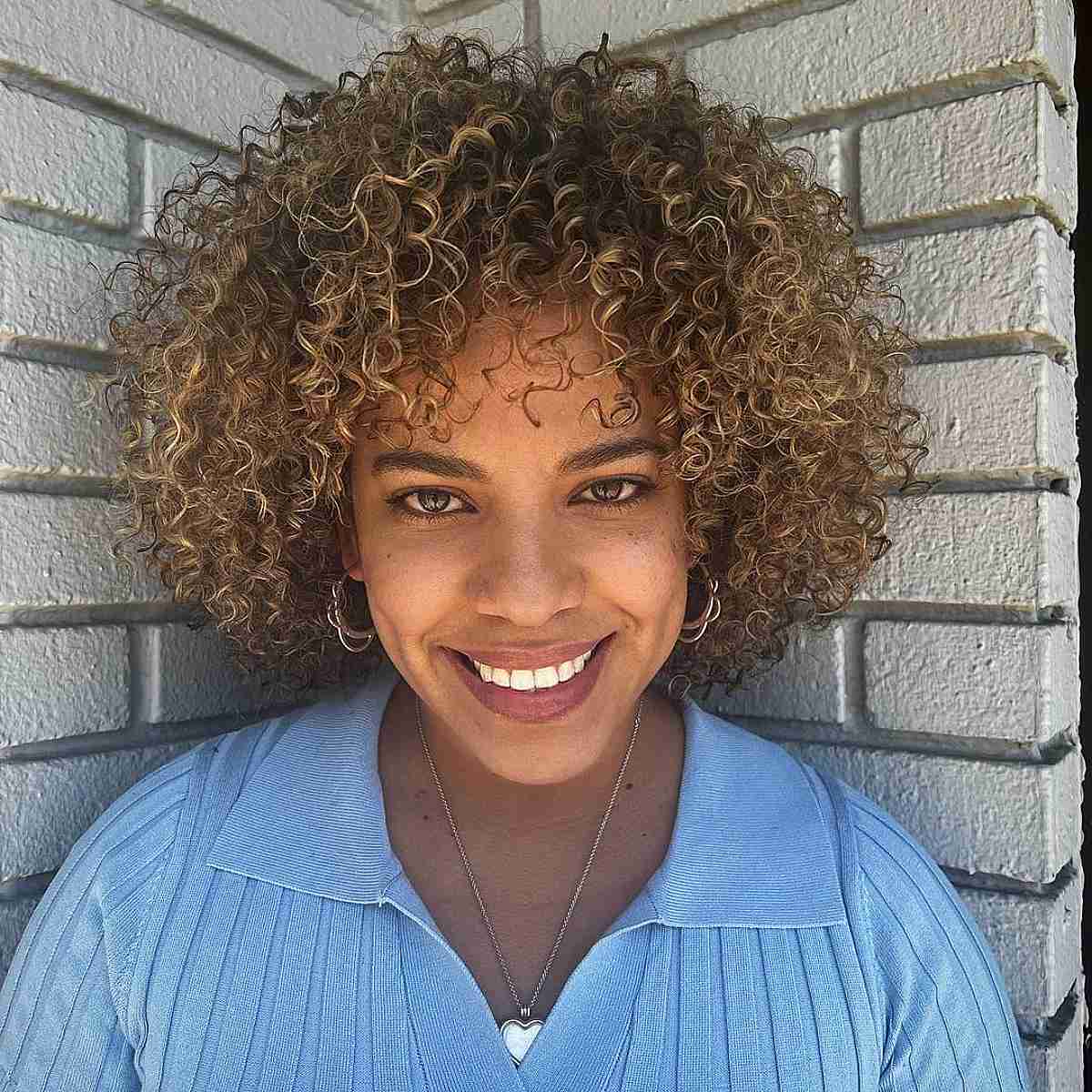 Hairstyle for Short Curly Hair