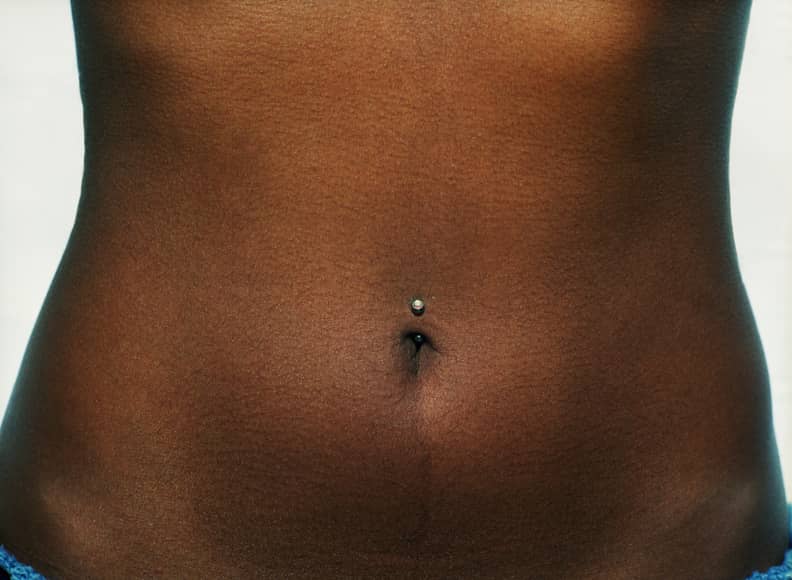 Belly button piercing