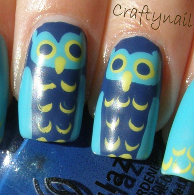 Owl Decorated Nail