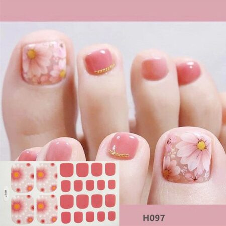 unhas-decoradas-do-pe-com-flores