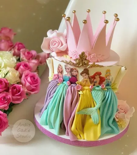 Disney Princess Decorated Cake