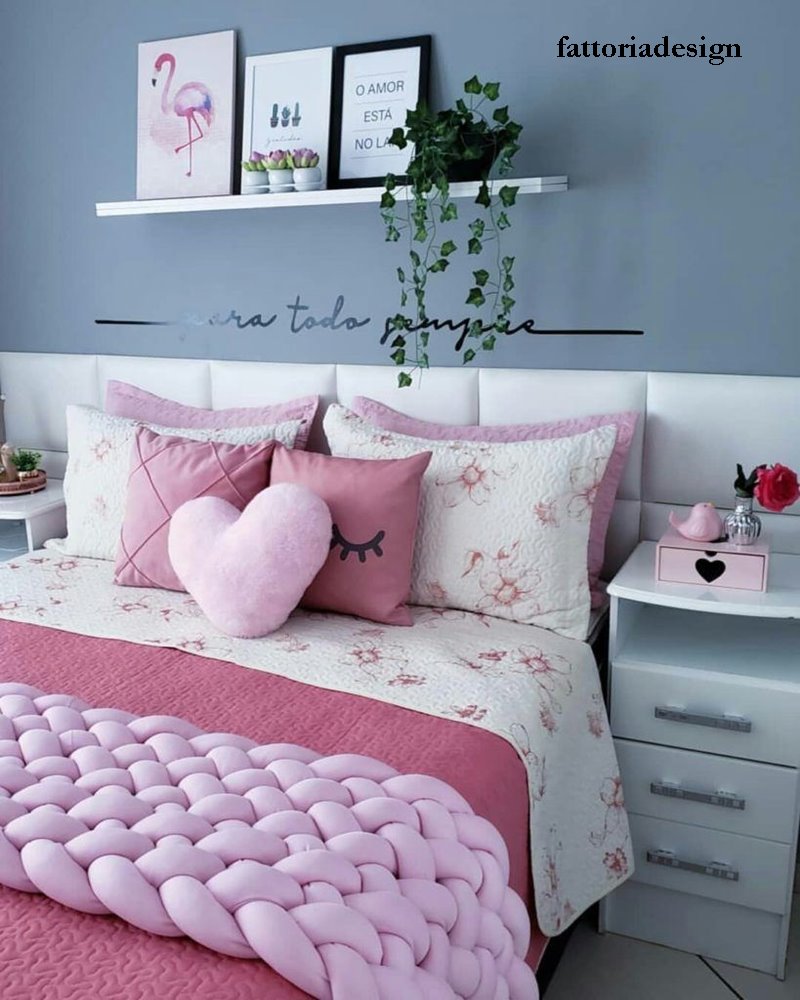 Decoração de quarto rosa Adulto