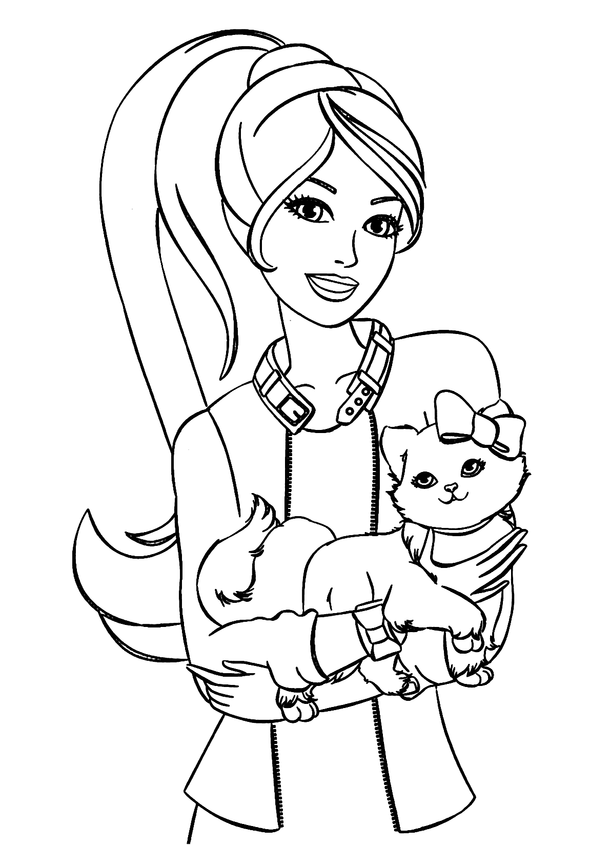 Desenho da Barbie para Colorir