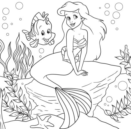 desenho-para-colorir-ariel