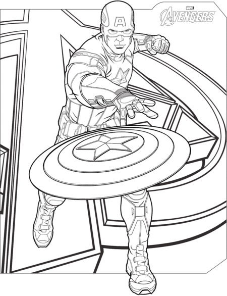 desenho-para-colorir-capitao-america