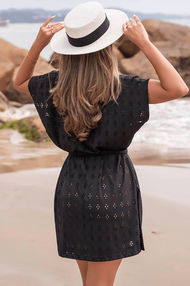 look praia feminino com saída de praia