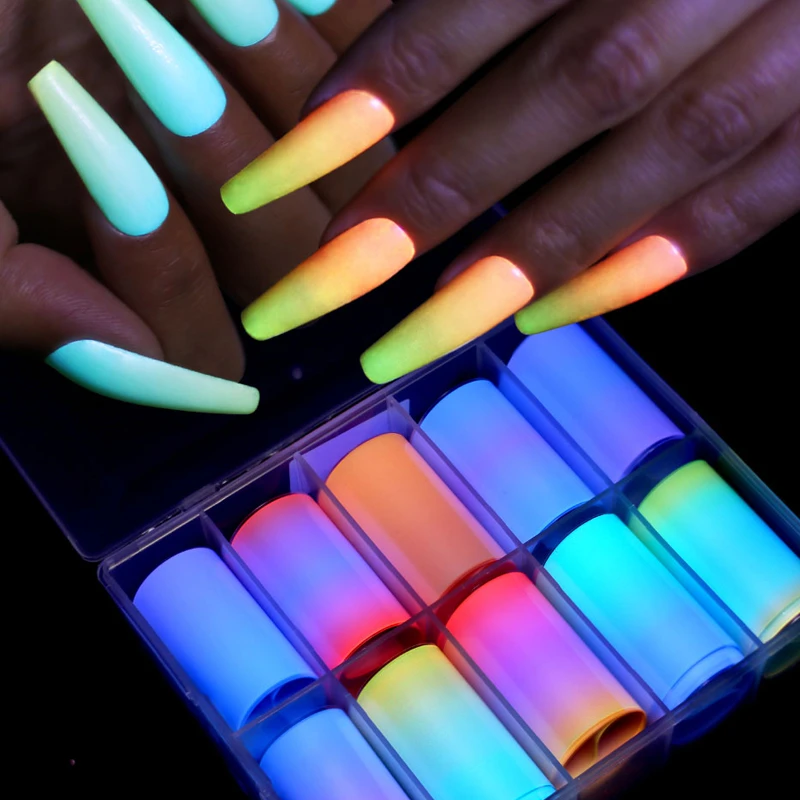 Neon Decorated Nail