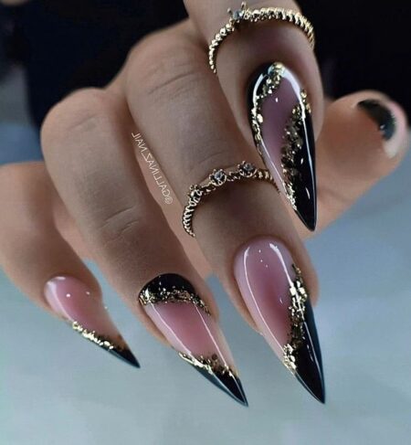 Unhas Stiletto Decoradas