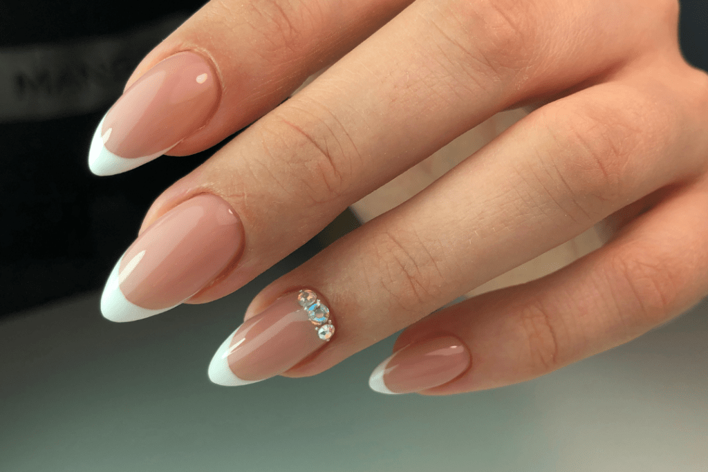 Decorated French Nails