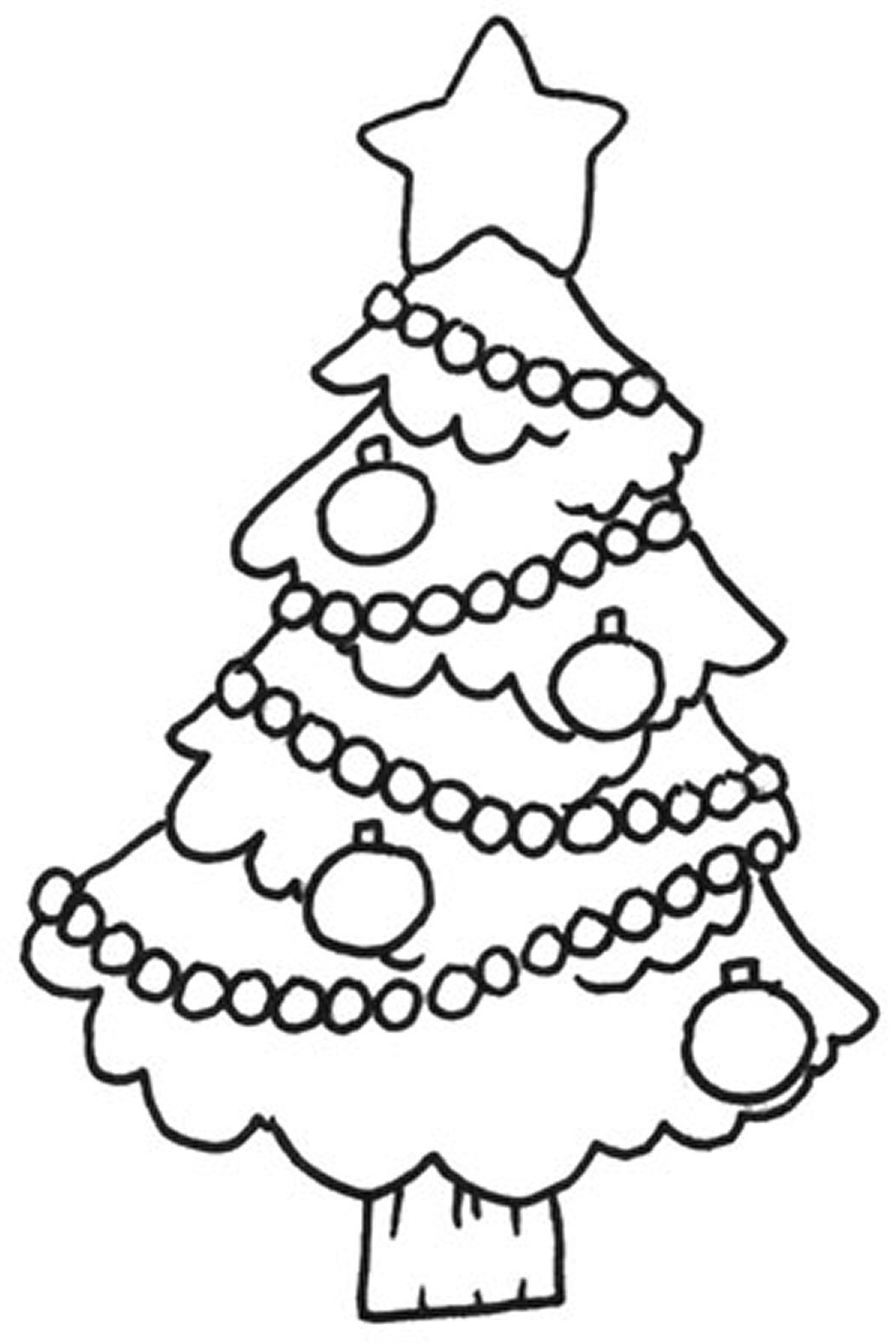 Christmas Tree to Color