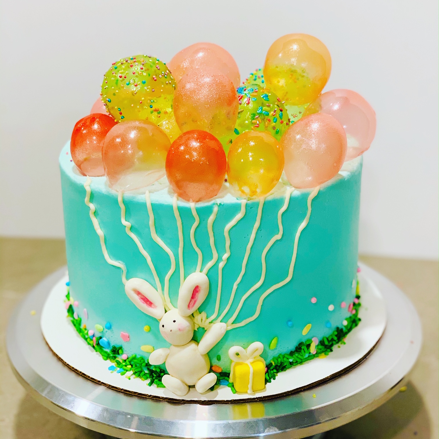 Balloon Decorated Cake