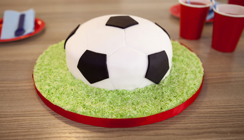 Decorated Football Cake