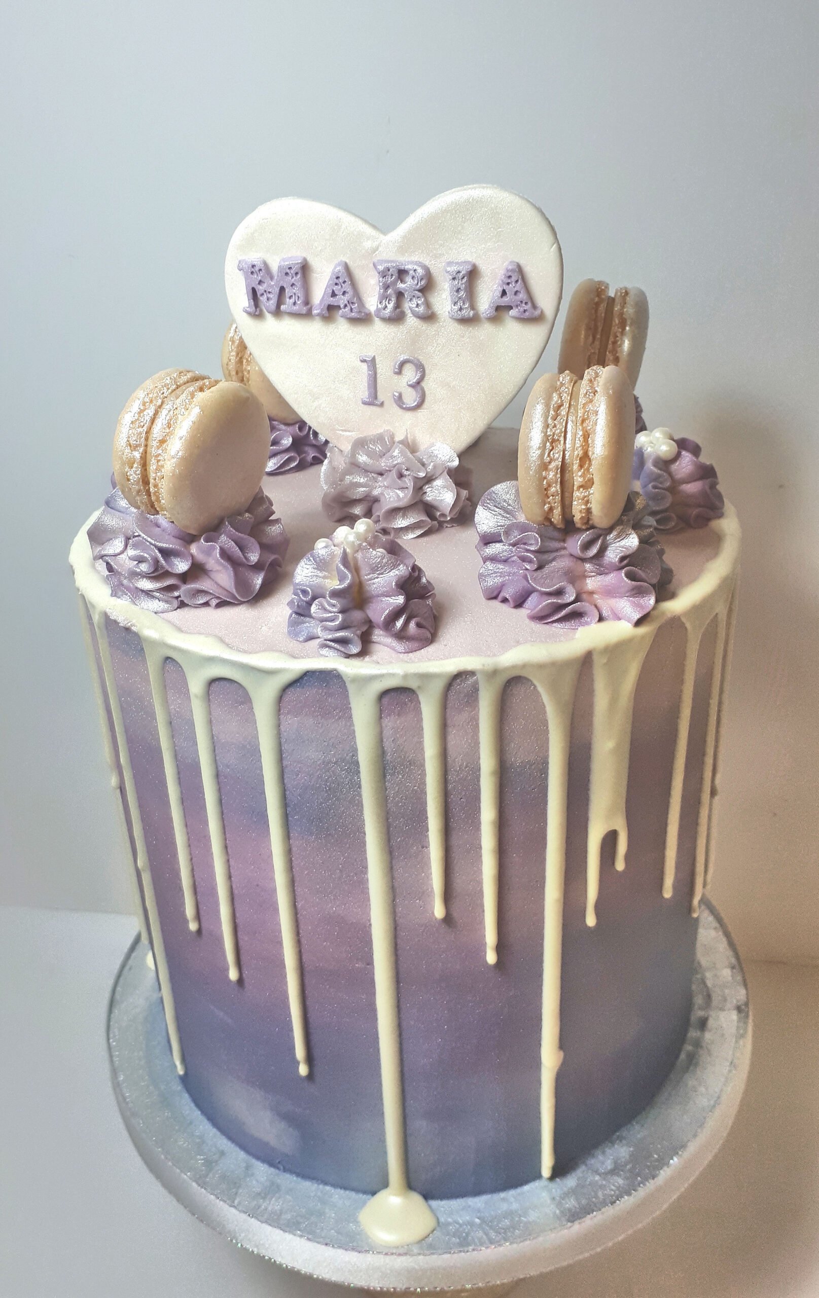 Lilac Decorated Cake