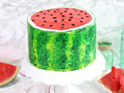 Watermelon Decorated Cake