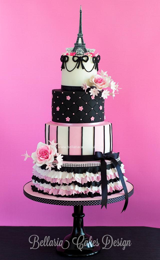 Paris decorated cake