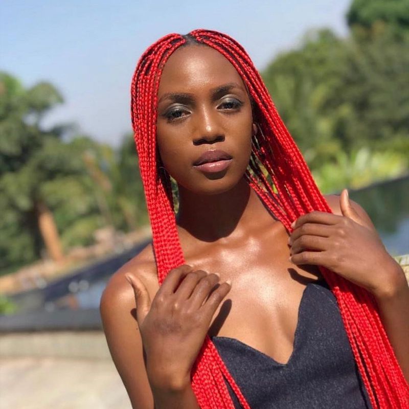 Box Braids Red