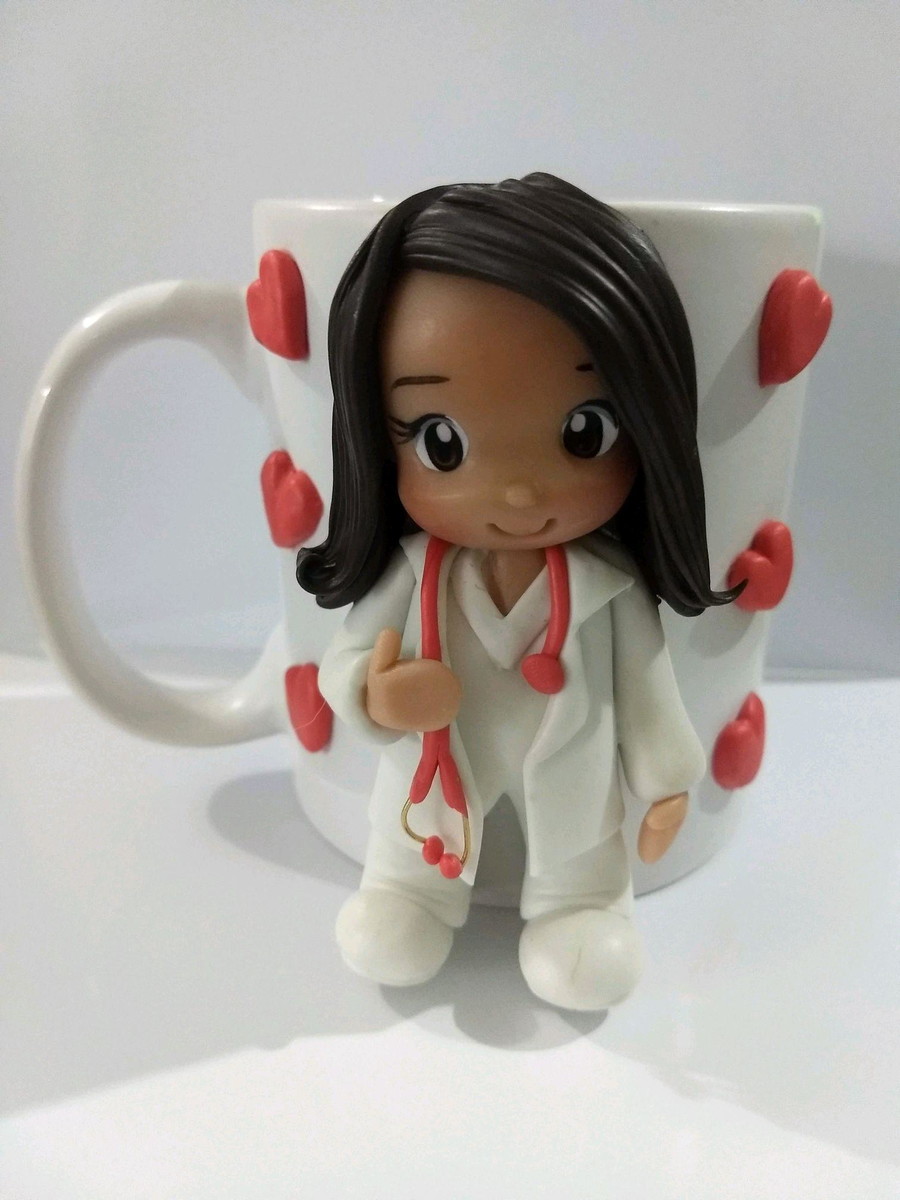 Caneca Decorada Com Biscuit