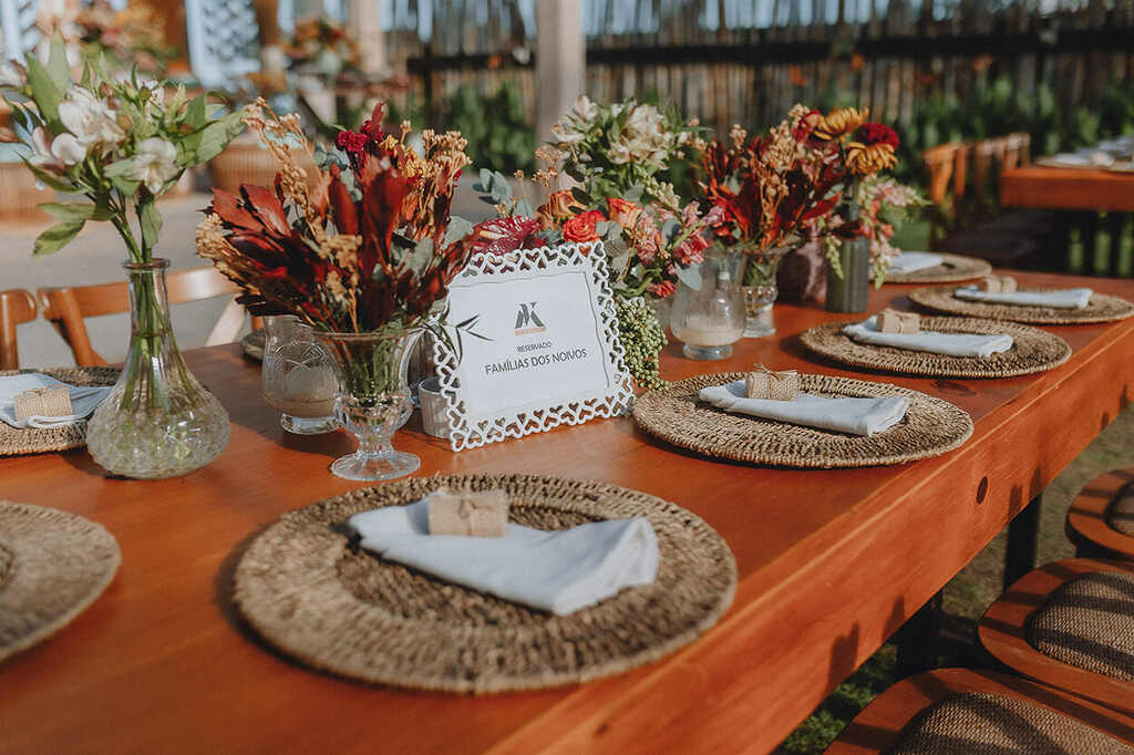 Mesas de Casamento na Praia