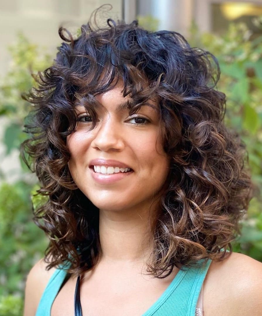 Layered Cut for Curly Hair