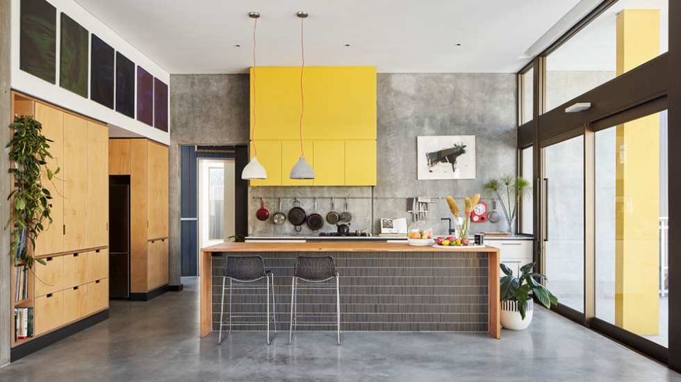 Kitchen Decoration with Burnt Cement