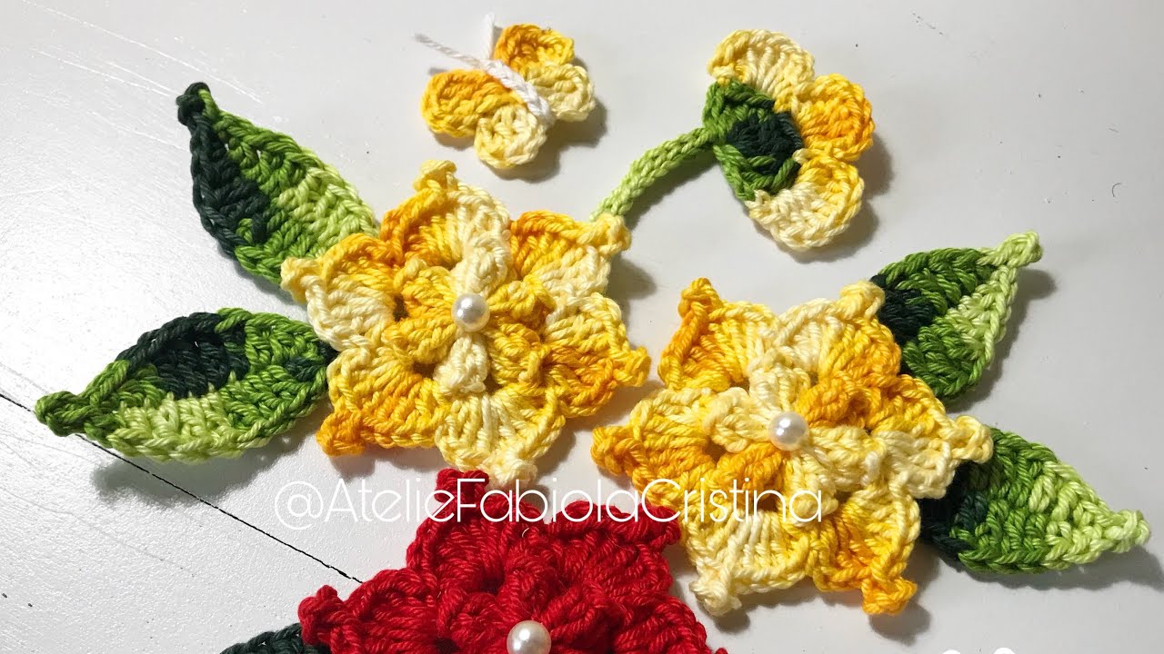 Flores De Croche Para Aplicacao