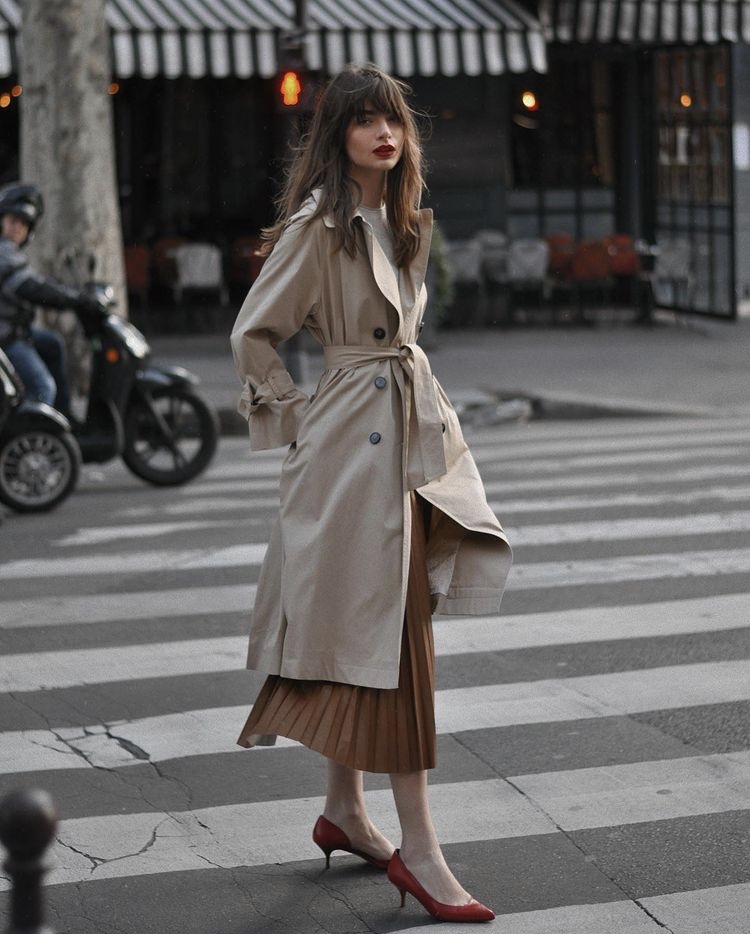 Fashion Look with trench coat