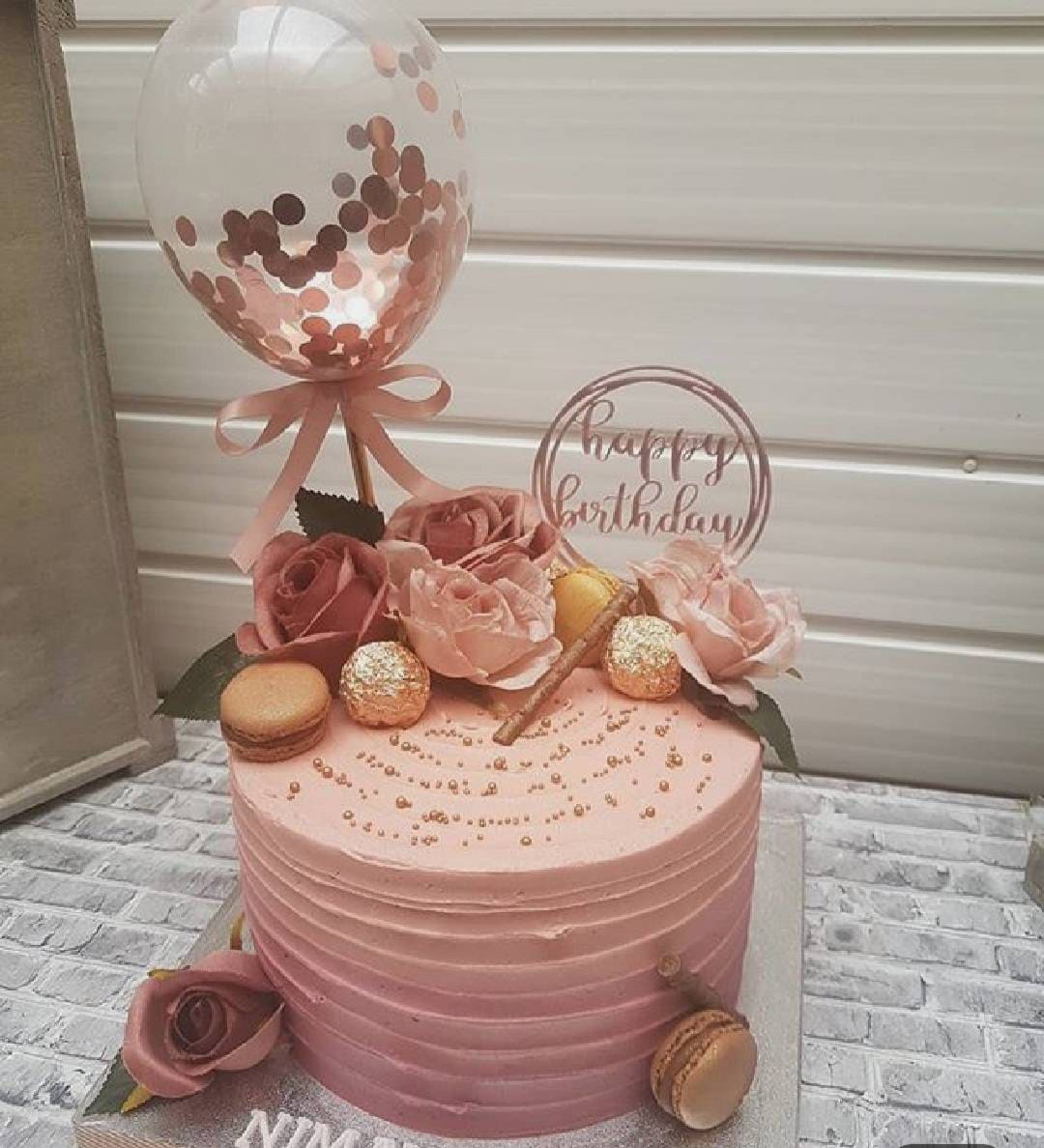 Balloon Decorated Cake