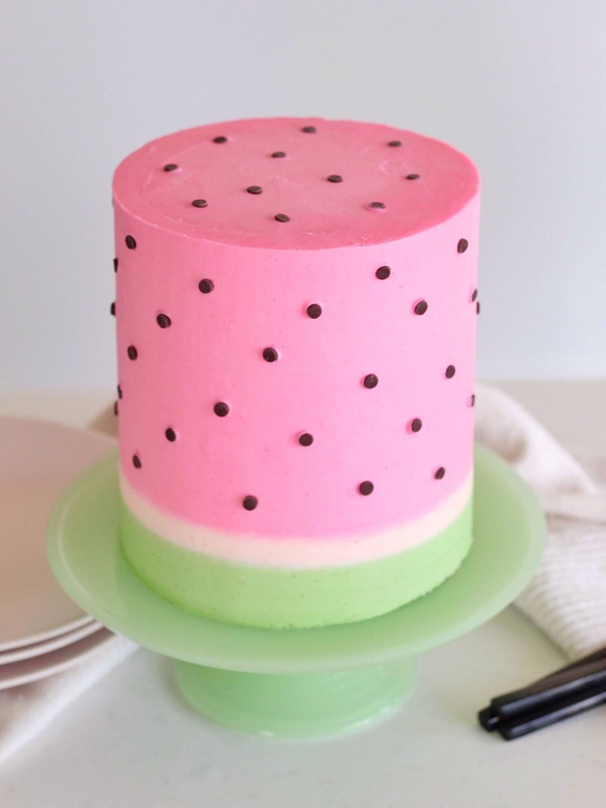 Watermelon Decorated Cake