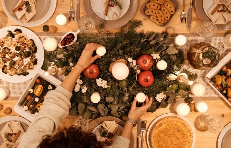 Decoração de Mesa de Natal