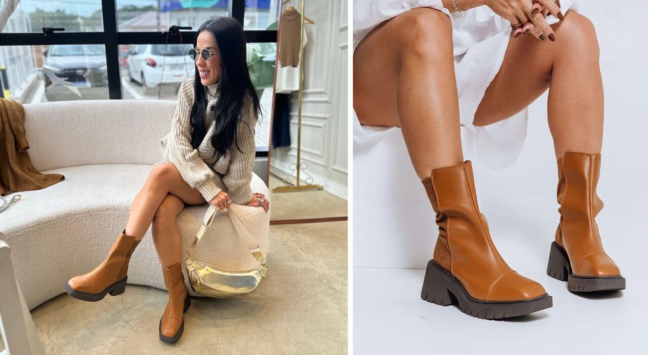 look-bota-caramelo