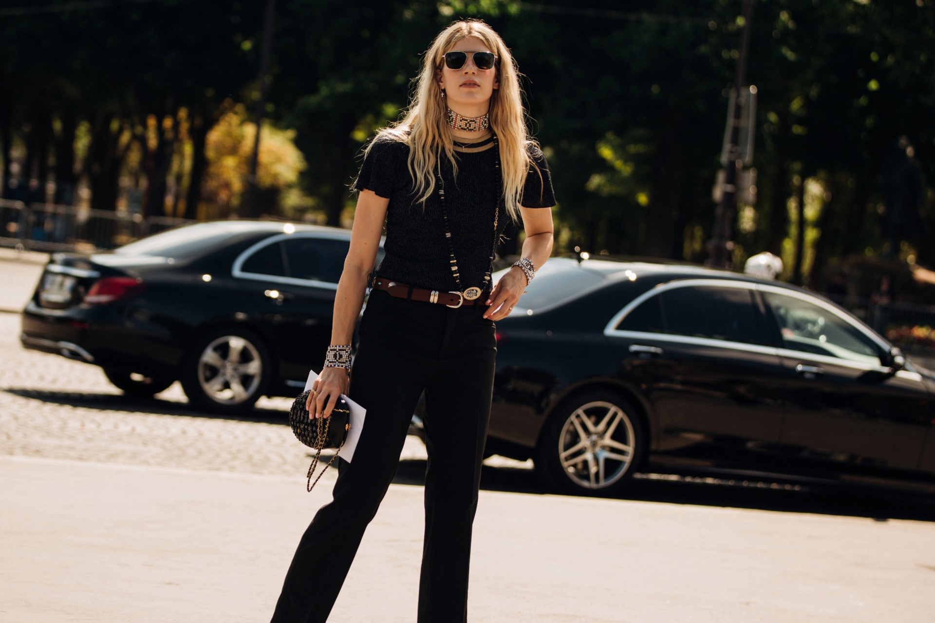 Fashion Look with Women's Black T