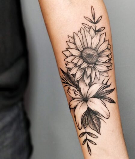 tatuagem-feminina-floral