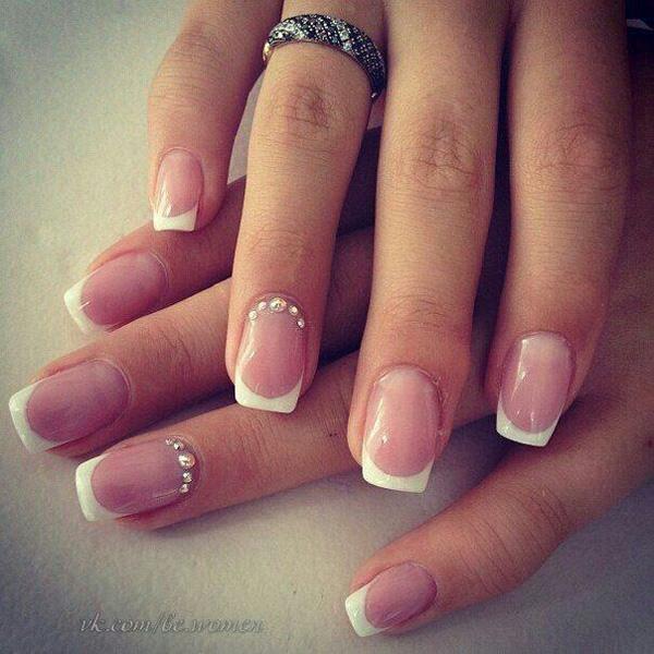 Decorated French Nails