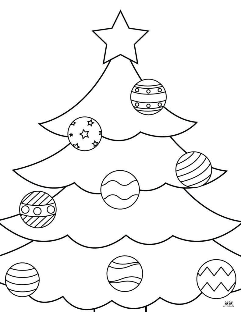 Christmas Tree to Color