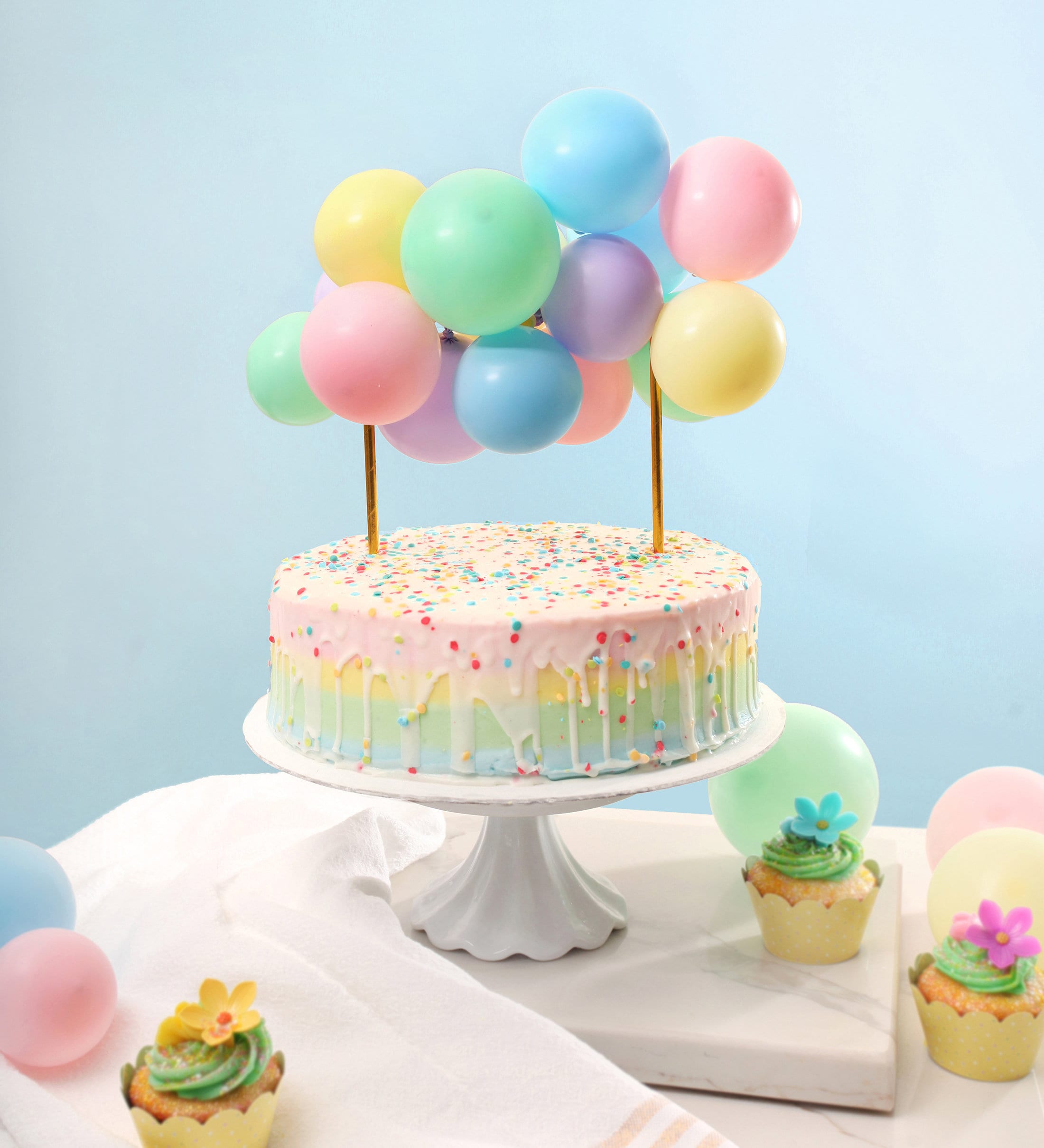 Balloon Decorated Cake