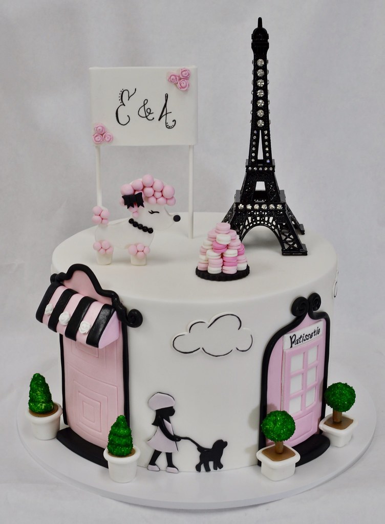 Paris decorated cake