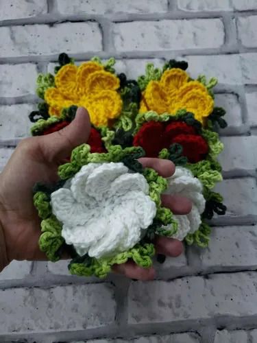 Flores De Croche Para Aplicacao