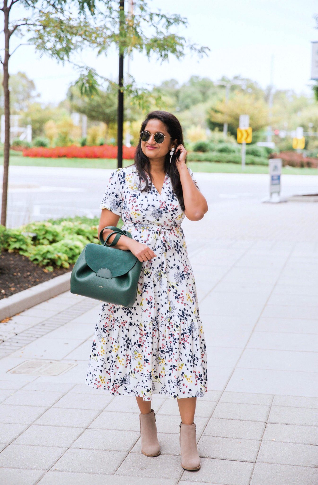 Fashion Look with midi dress