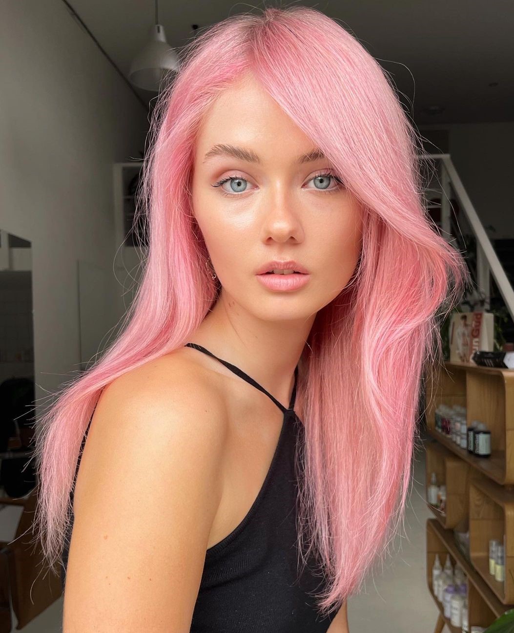 Pink hair