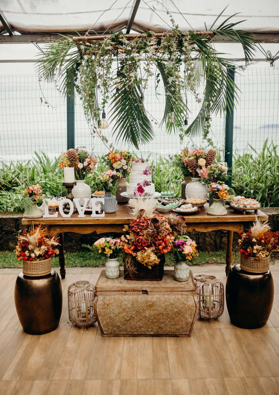 Mesas de Casamento na Praia