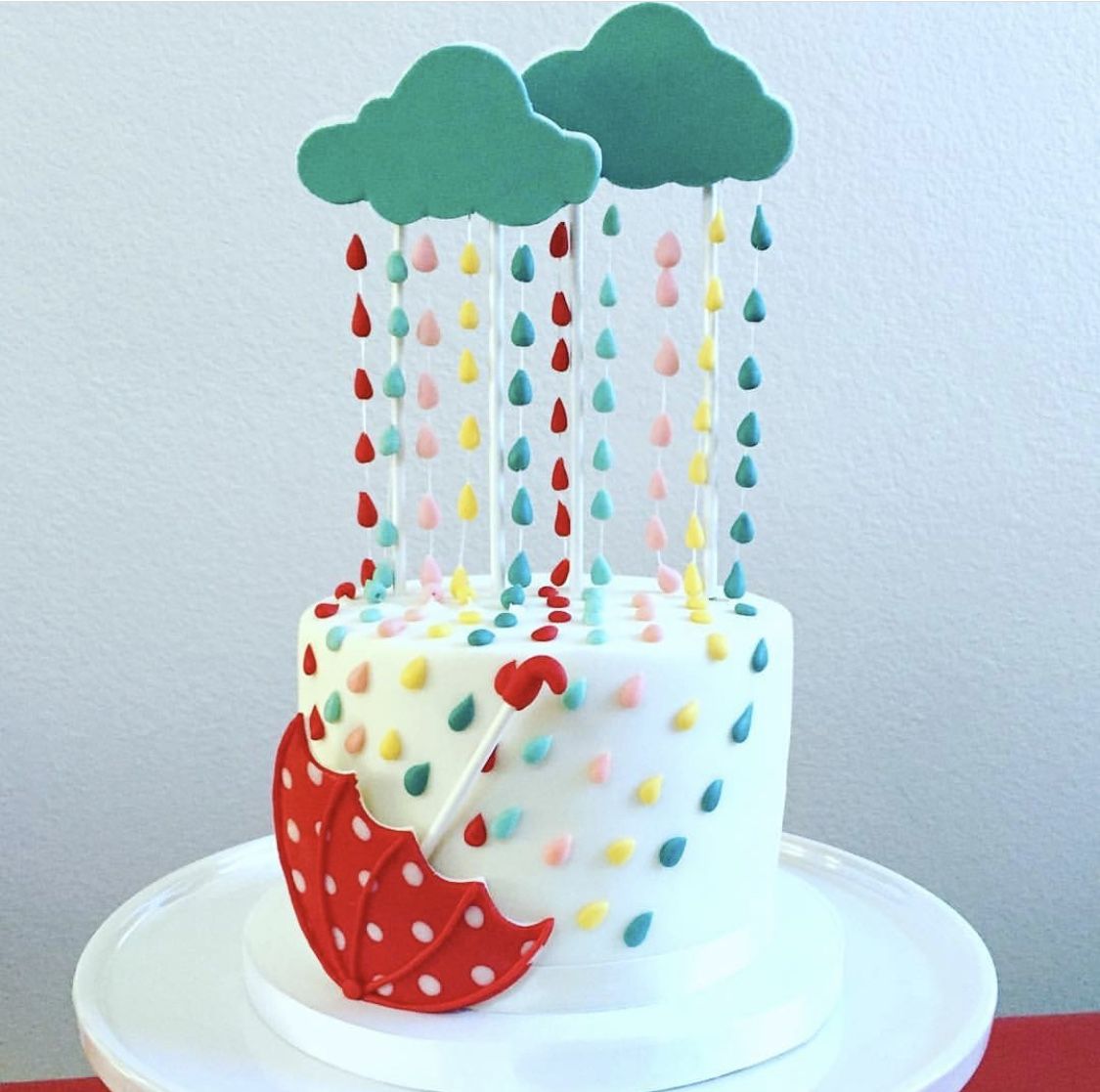 Decorated Rain Cake