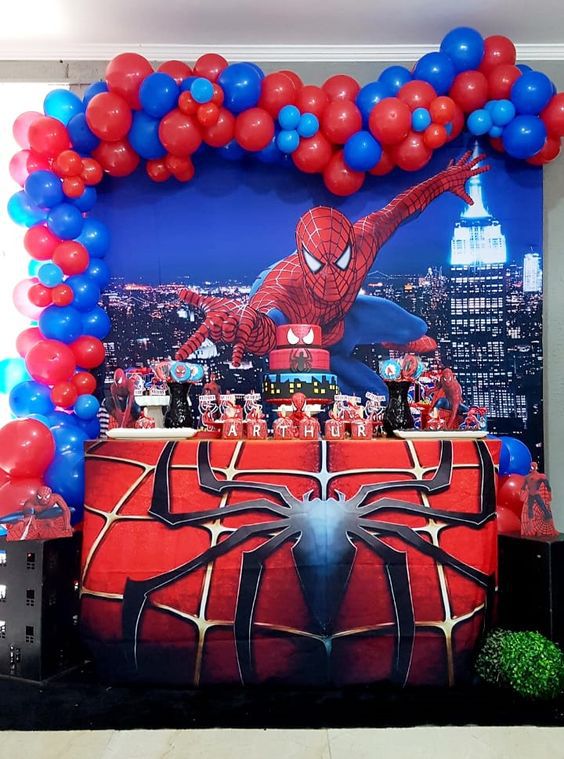 Modelos de Decoracao Do Homem Aranha Simples