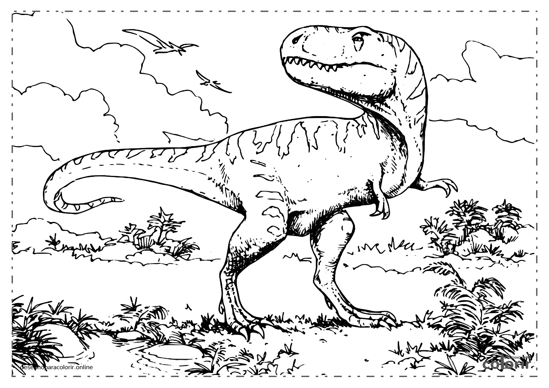 desenho-para-colorir-dinossauro