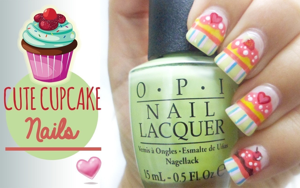 Cupcake Decorated Nail