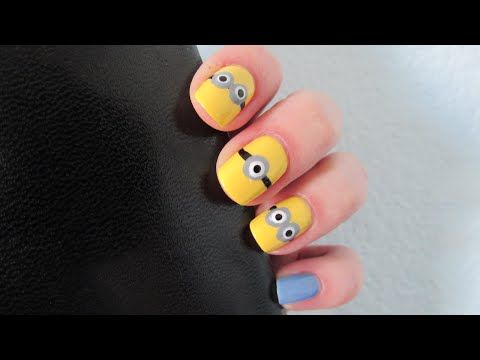 Minions Decorated Nail