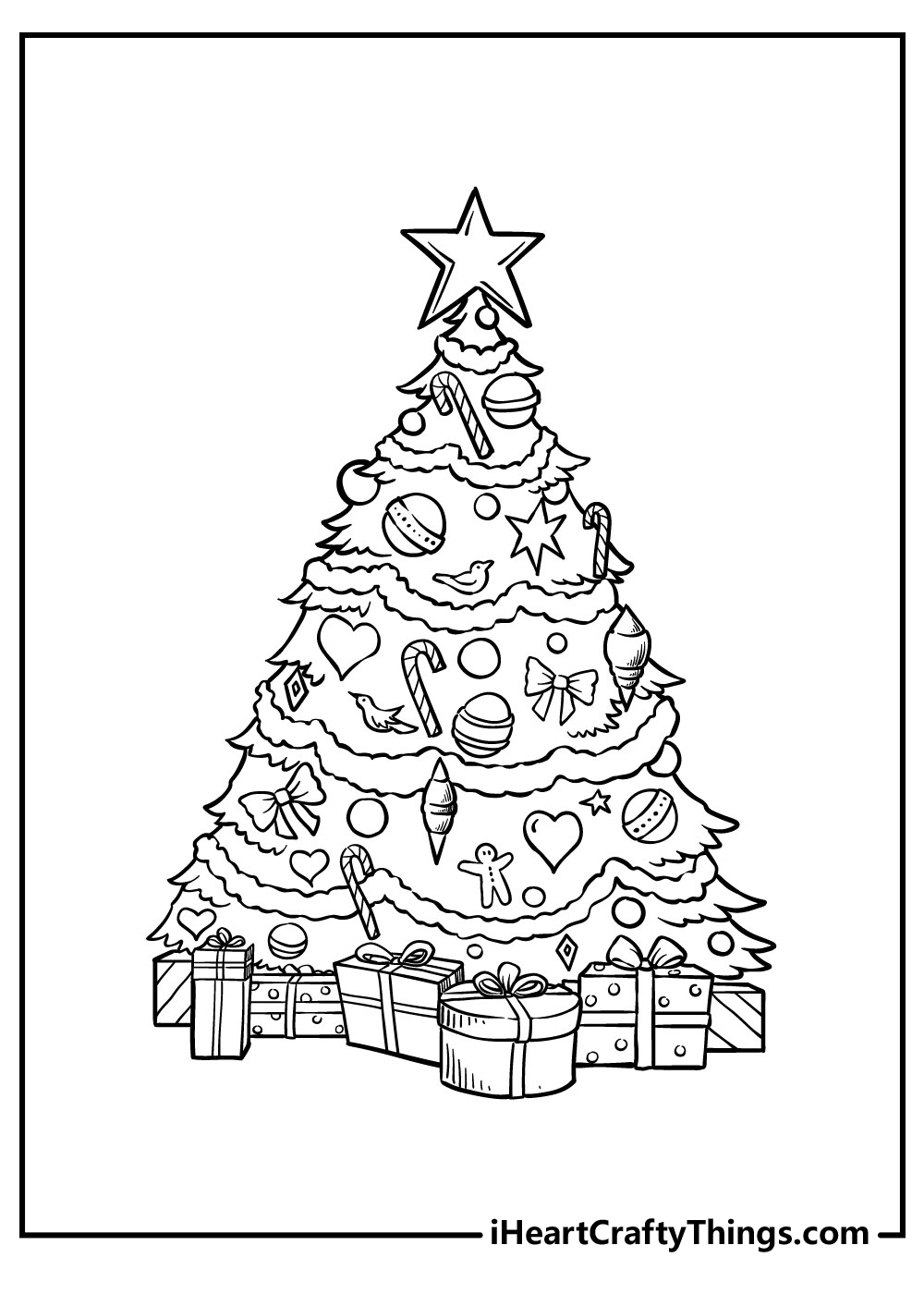 Christmas Tree to Color